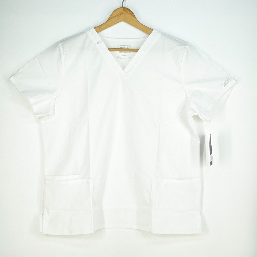 Cherokee Authentic Workwear Core Stretch Scrub Top XL Nursing Tech Medical NWT
